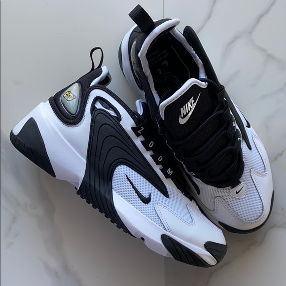 nike white & black zoom 2k sneakers